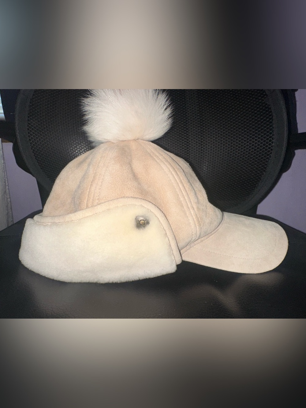 Beige Ugg Winter Hat